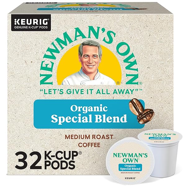 NEWMAN’S OWN ORGANICS NEWMAN’S SPECIAL BLEND, KEURIG SINGLE-SERVE K-CUP PODS, MEDIUM ROAST COFFEE, 32 COUNT
