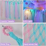 MHJY Toy Hammock Stuffed Animals Storage Net with LED Light view 5