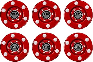 Franklin Sports NHL Street Roller Hockey Pucks - Pro Commander Outdoor Roller Hockey Pucks for Practice + Training - Outdoor Hockey Street Pucks with Rollers - 24 Bulk Packs, 6 Packs + Single Pucks