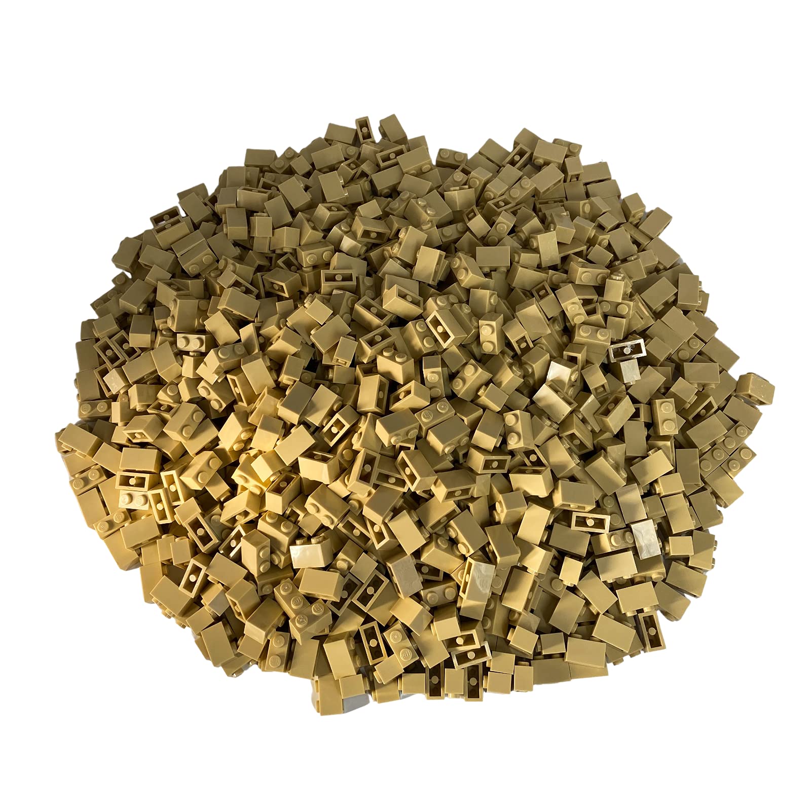 LEGO Bricks: Tan 1x2. Part 3004 (X 100)