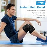 NEWGO Knee Ice Pack Wrap - Full Coverage, 3 Straps, Gel Cold/Hot Therapy view 2
