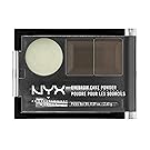NYX Eyebrow Cake Powder, Dark Brown/Brown