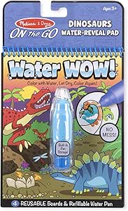 Melissa &amp; Doug On The Go Water Wow! Reusable Water-Reveal Activity Pad – Dinosaurs