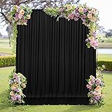 MEETSKY Black Backdrop Curtains for Parties - 10ft
