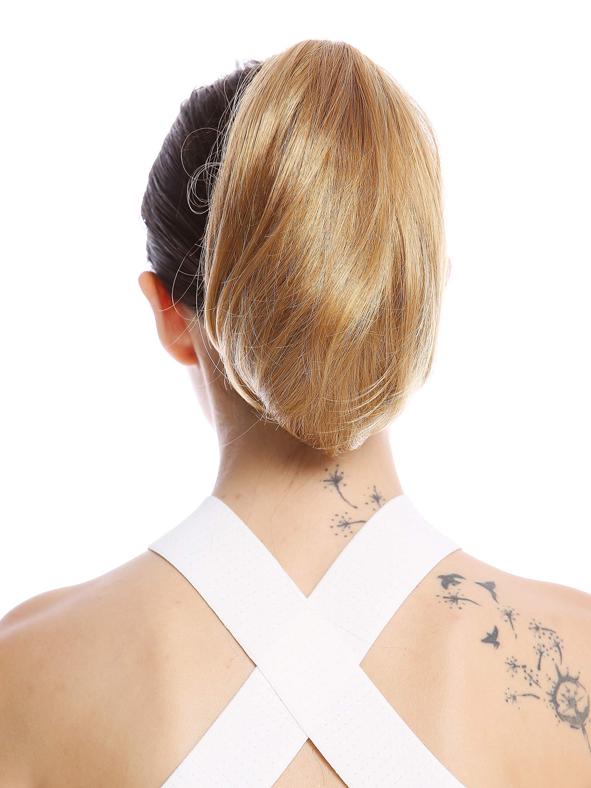 WIG ME UP - 622-V-27B Ponytail Hairpiece Extensions short straight smooth but voluminous copper blond 10inch