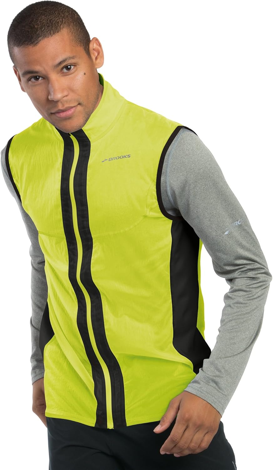 brooks vest yellow