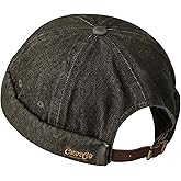 Croogo Denim Docker Hat Fashion Brimless Beanie Hat Retro Worker Skull Cap Rolled Cuff Sailor Cap Hip Hop Dancing Watch Cap