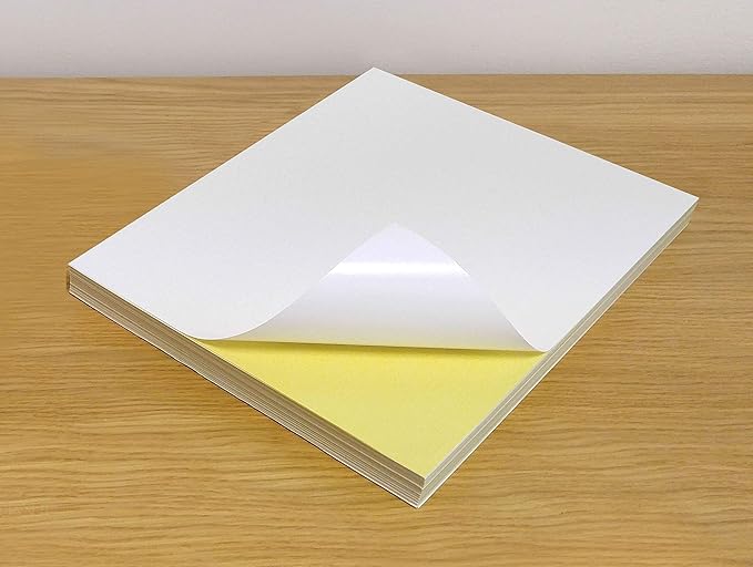 sticky backed paper for printing