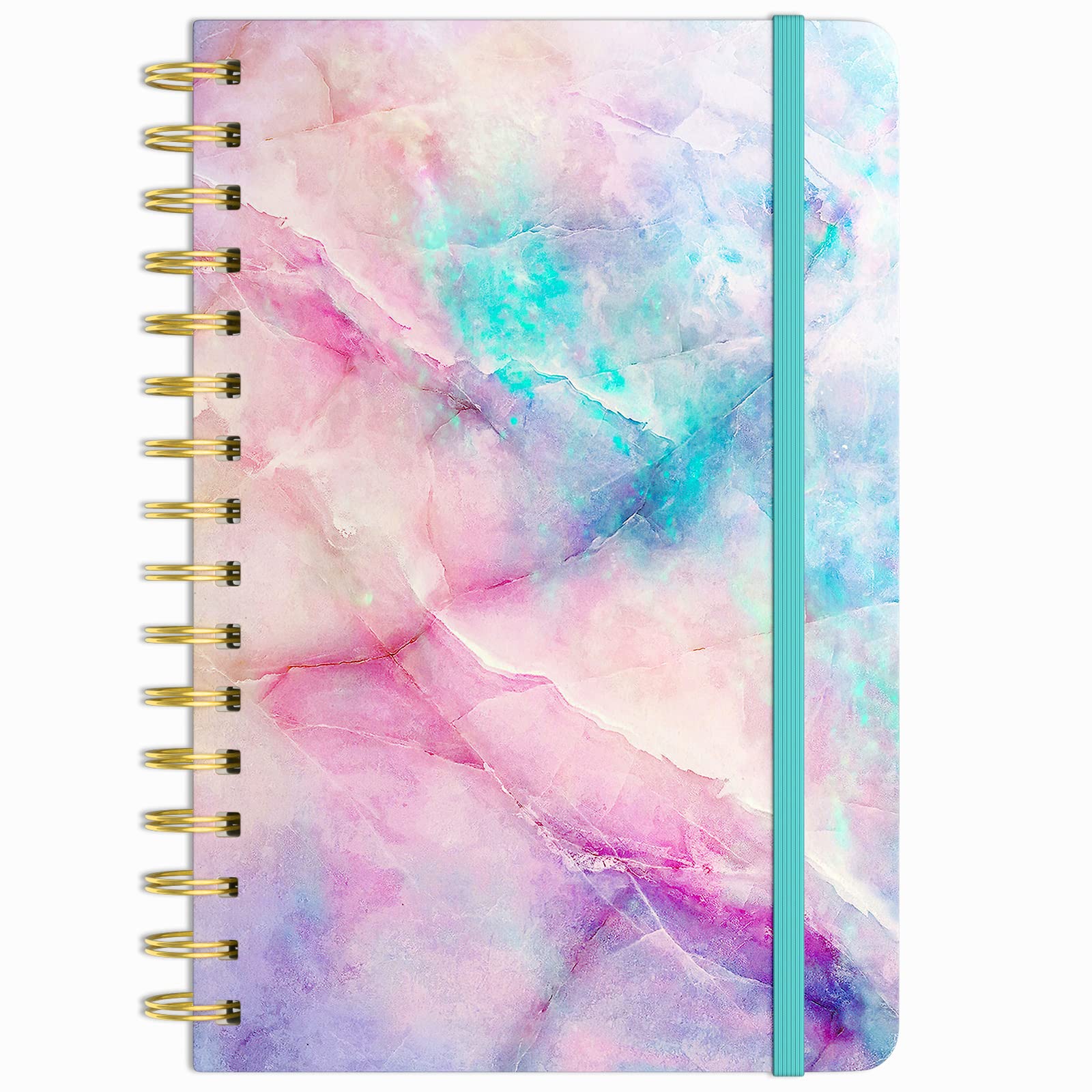 HUAMXE Spiral Journal Notebook, Hardcover Lined