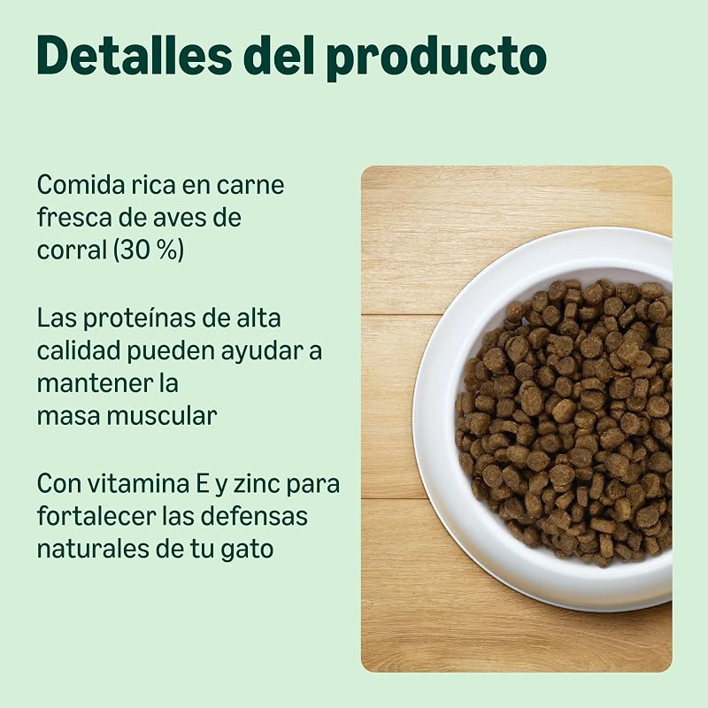 Ração seca para gatos (esterilizada/leve) com frango fresco, 3 kg