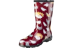 Sloggers Waterproof Garden Rain Boots for Women - Cute Mid-Calf Mud & Muck Boots with Premium Comfort Support Insole