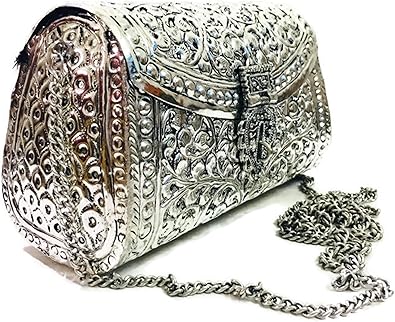 silver bridal bag