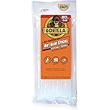 Gorilla Hot Glue Sticks, Full Size, 8" Long x .43" Diameter, 20 Count, Clear, (Pack of 1)