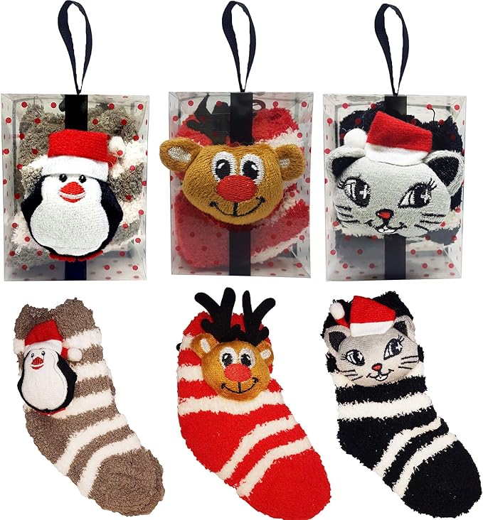 Regali Simpatici Natale.Nitteb Calzini Natalizi Set 3 Confezioni Pupazzo 3d Bambini Taglia Unica Simpatici Divertente Idea Regalo Natale Pensiero Unisex 16 48 Mesi Cotone Colorati Cotone Amazon It Abbigliamento