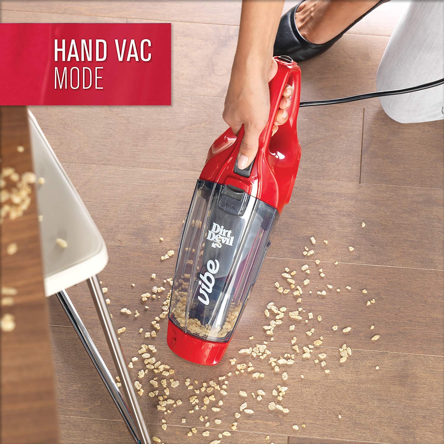 Dirt Devil Vibe 3in1 Vacuum Cleaner Red SD20020 Lightweight Corded