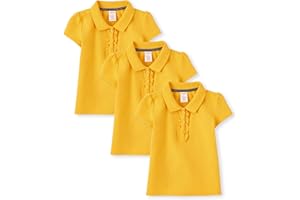 Gymboree Girls and Toddler Short Sleeve Ruffle Polo Shirt Multipack