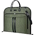 BALEINE Travel Garment Bag, Travel Suit Bag for Men, 42'' Waterproof Carry on Garment Bag for Hanging Clothes, Garment Duffel Bag for Travel Business (Green)
