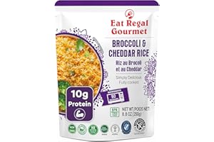 Eat Regal Broccoli & Cheddar Rice, Creamy & Cheesy, Always Fluffy, No Clump, Ready in 1.5 Minutes, 10g Protein with Calcium, 