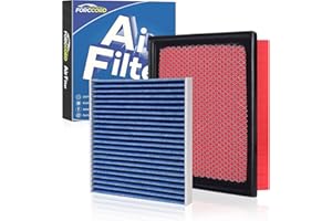 Forccord Cabin & Engine Air Filter for Chevrolet Silverado 1500 (2014-2018) GMC Sierra 1500 (2014-2018) Chevrolet Tahoe (2015