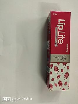 Leeford Lip Lite Strawberry Moisturising Lip Balm with SPF 15 - Pack of 4
