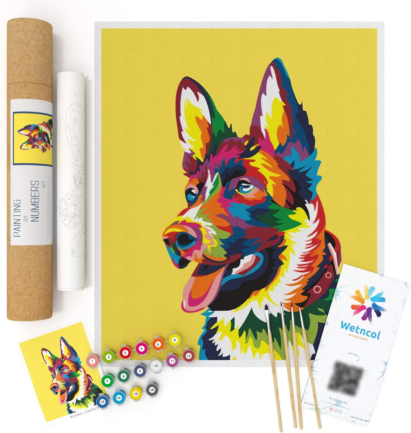 Wetncol Paint by Numbers for Kids Ages 812 and Adults