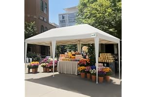 Quictent 10x20 Pop up Canopy Tent, Easy Setup and Wheeled Bag for Commercial, Outdoor, Camping, Parties, Markets and Instant Shelter
