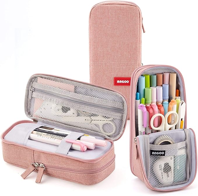 CICIMELON Standing Pencil Case Large Capacity Foldable Pencil Pouch