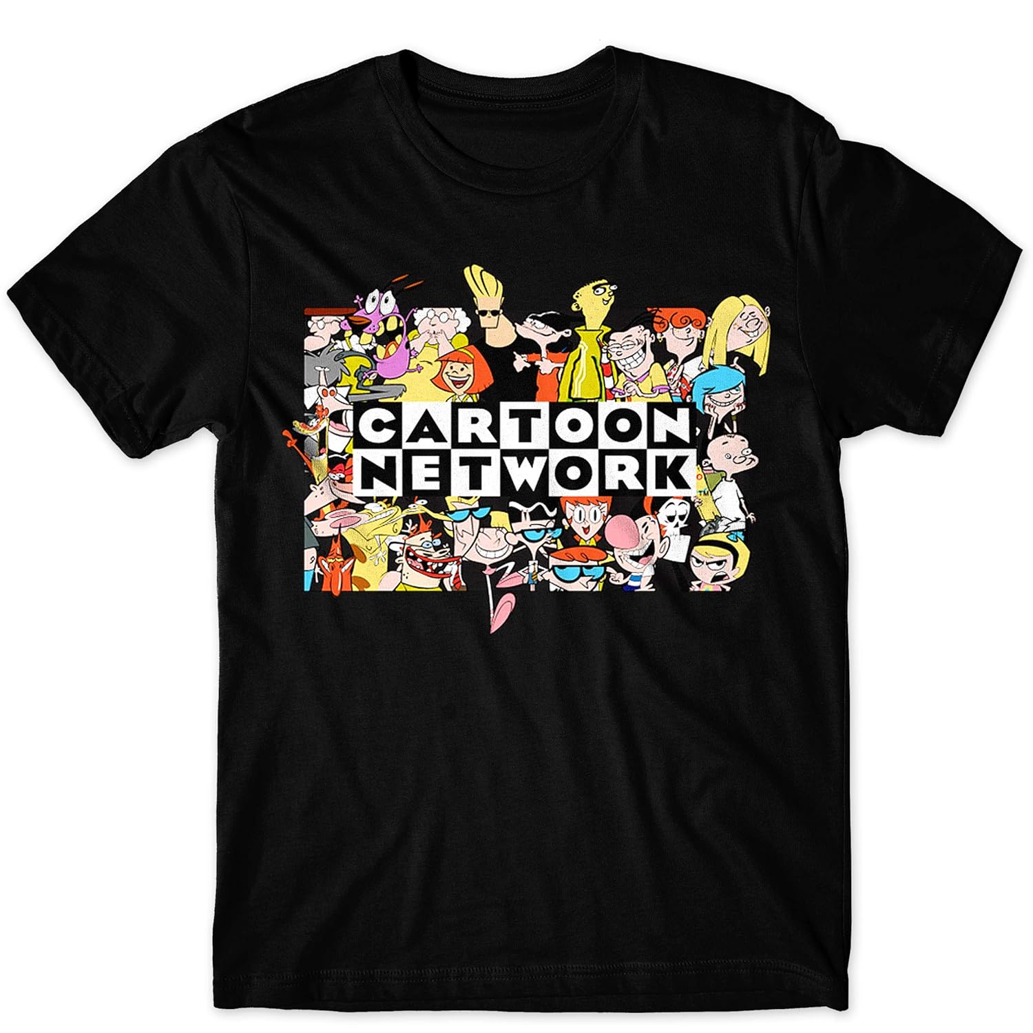 Cartoon Network Logo Throwback Classic T-Shirt Small Black: Amazon.in