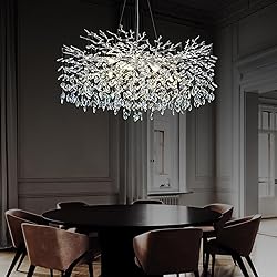 kvtinmty Modern Crystal Chandeliers for Dining