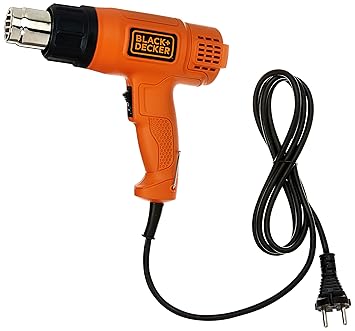 BLACK+DECKER KX1800 1800W Dual Temperature 2 Speed Heat Gun (Orange and Black)