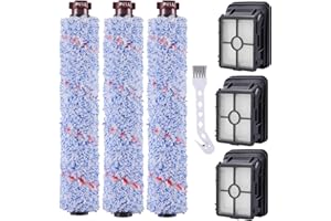 Gdrtwwh Multi Surface 1868 Brush Roll and 1866 Vacuum Filter Compatible with Bissell CrossWave, Replaces Part 1608683, 160-86