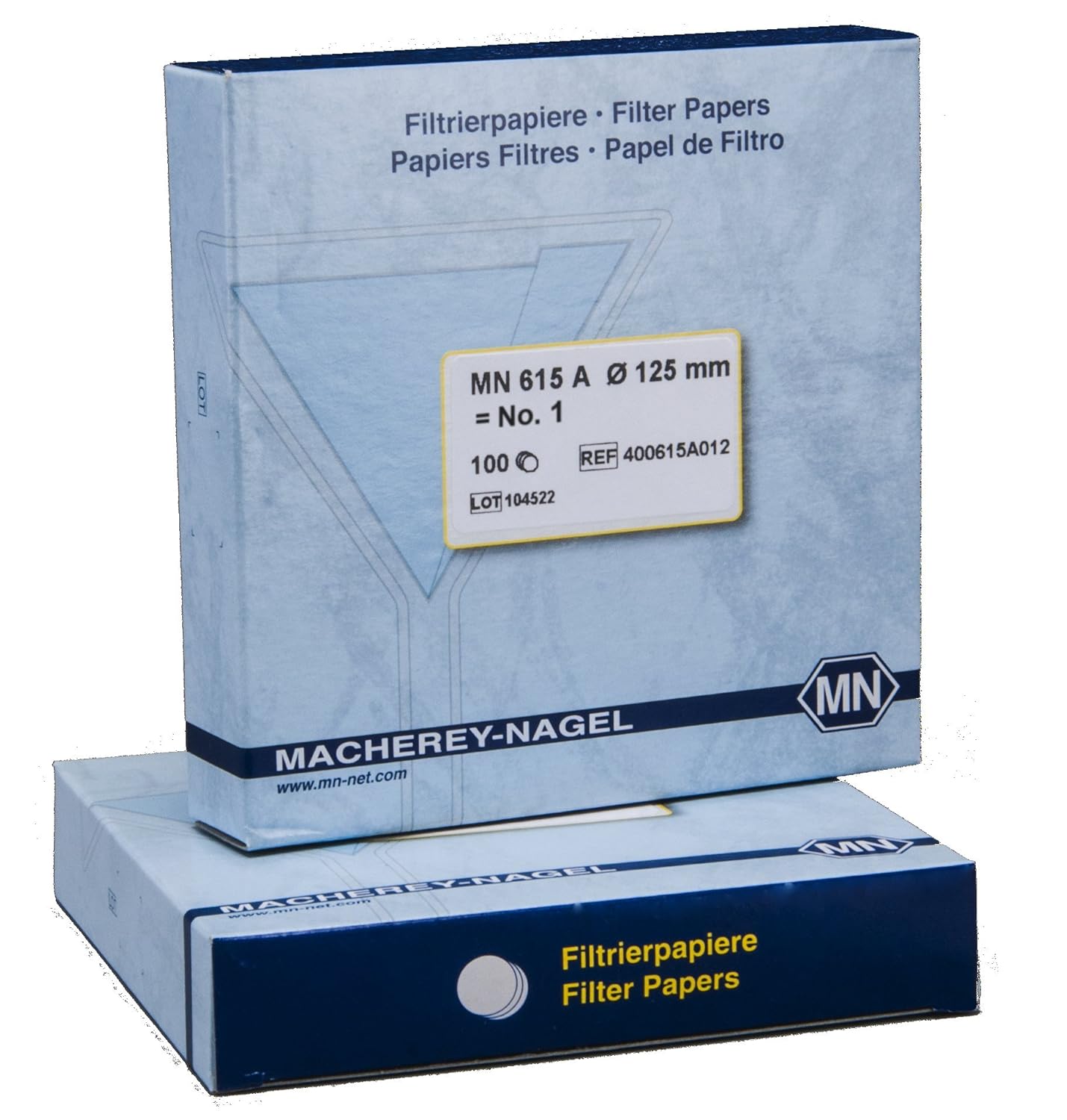 Grade 1 Pack of 100 sheets Qualitative 125 mm Diameter Filter Paper