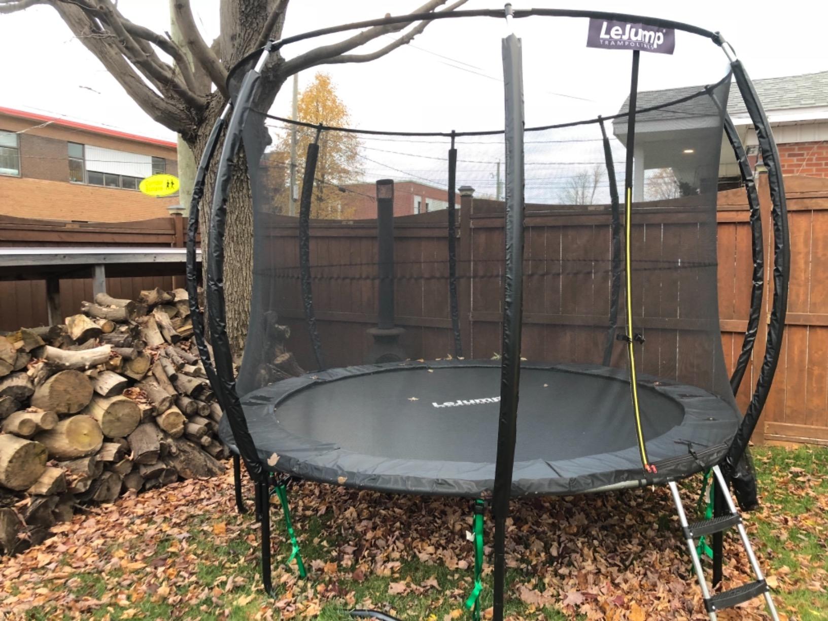 32/mo Finance LeJump Pumpkin Outside Net Trampolines 10 & 12 FT ASTM