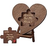 Will You Be My Girlfriend - Quieres Ser Mi Novia, Be My Girlfriend Proposal Card Ideas, Will You Be My Girlfriend Sign, Engraved Wood Heart Puzzle Piece Sign, Romantic Gift for Valentine's Day