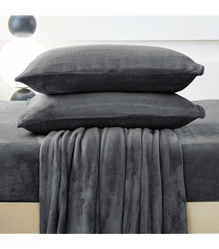 YIYEA Faux Fur Sheets, Luxury Ultra Soft Fleece Bed Sheets