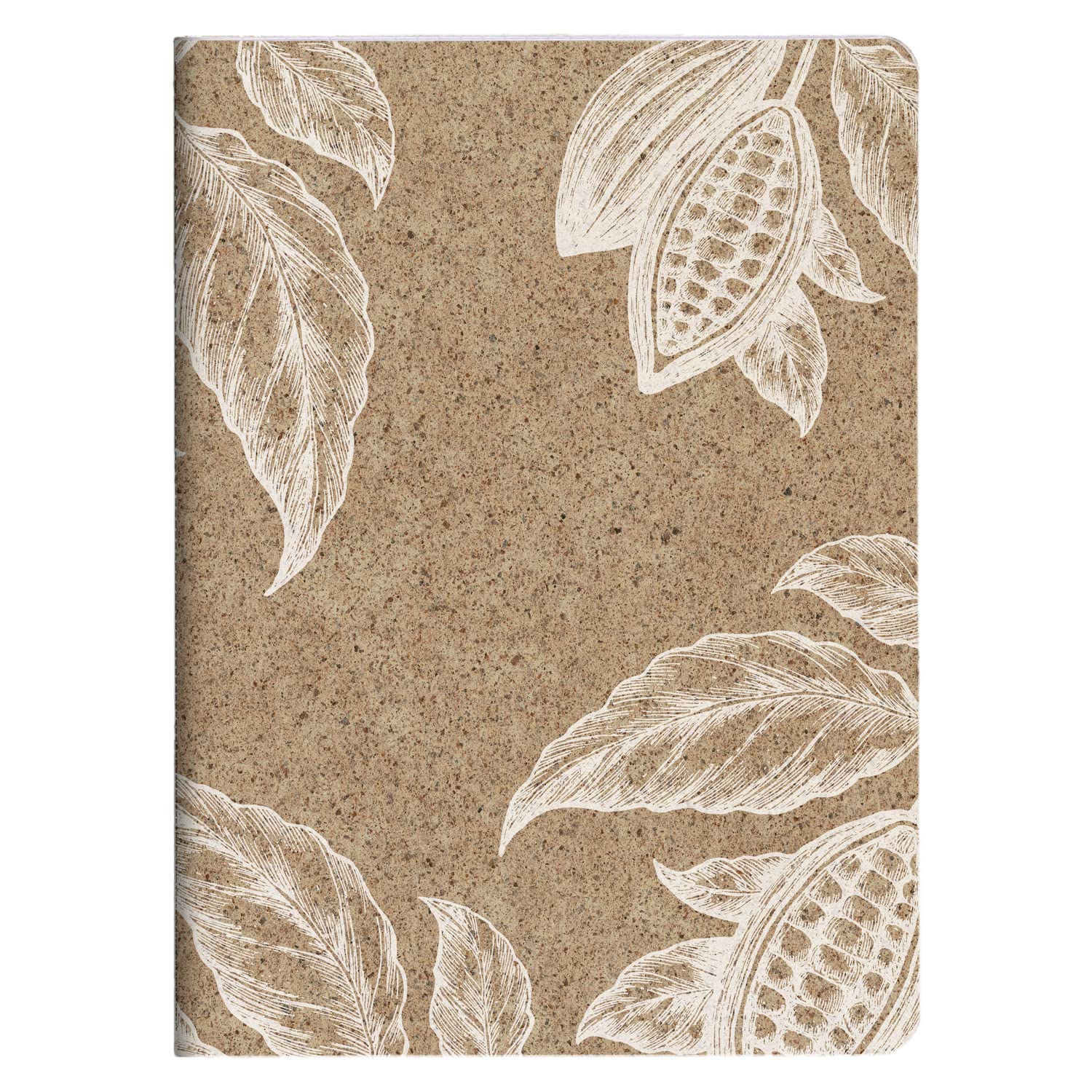 Clairefontaine 83542C - A Stitched Sewn Notebook Paper Cover with Cocoa Shells - A5 14.8x21 cm 96 Lined Pages 90g Ivory Paper Jeans&Cocoa Collection - 3 visuals random delivery