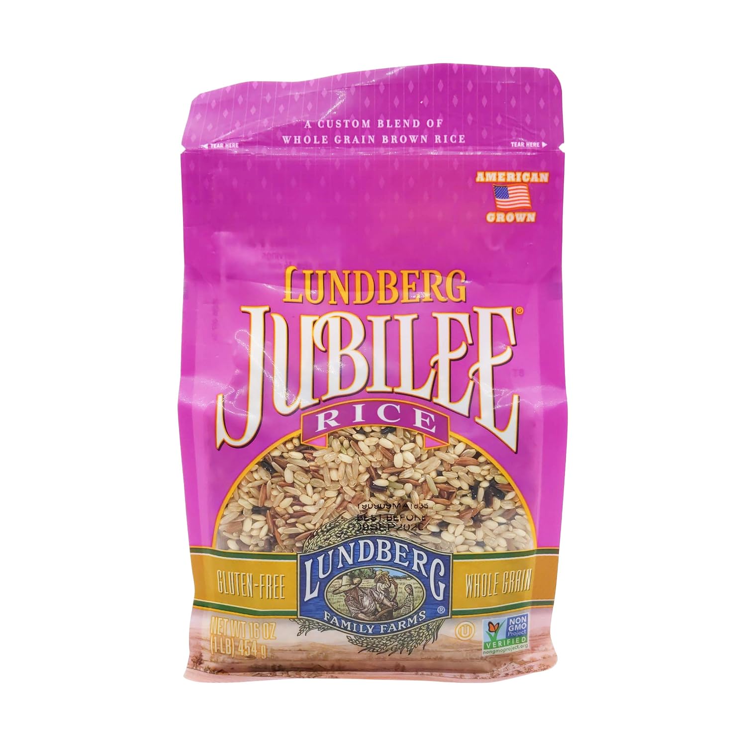 Lundberg Family farms jubilee Natural brown Rice Blend 16oz (073416003255)