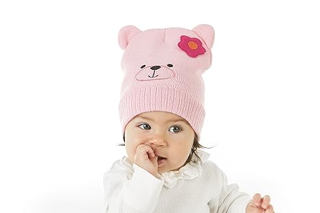 infant girl hat and mitten set