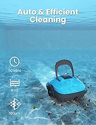WYBOT Cordless Robotic Pool Cleaner, Automatic Pool