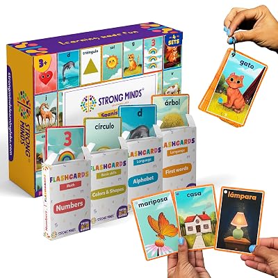 Download Buy Spanish Flash Cards 4 Sets Bundle First Words Abc Learning Alphabet Numbers Colors Shapes With Rings By Strong Minds Learning Online In Kazakhstan B08ryd4r46