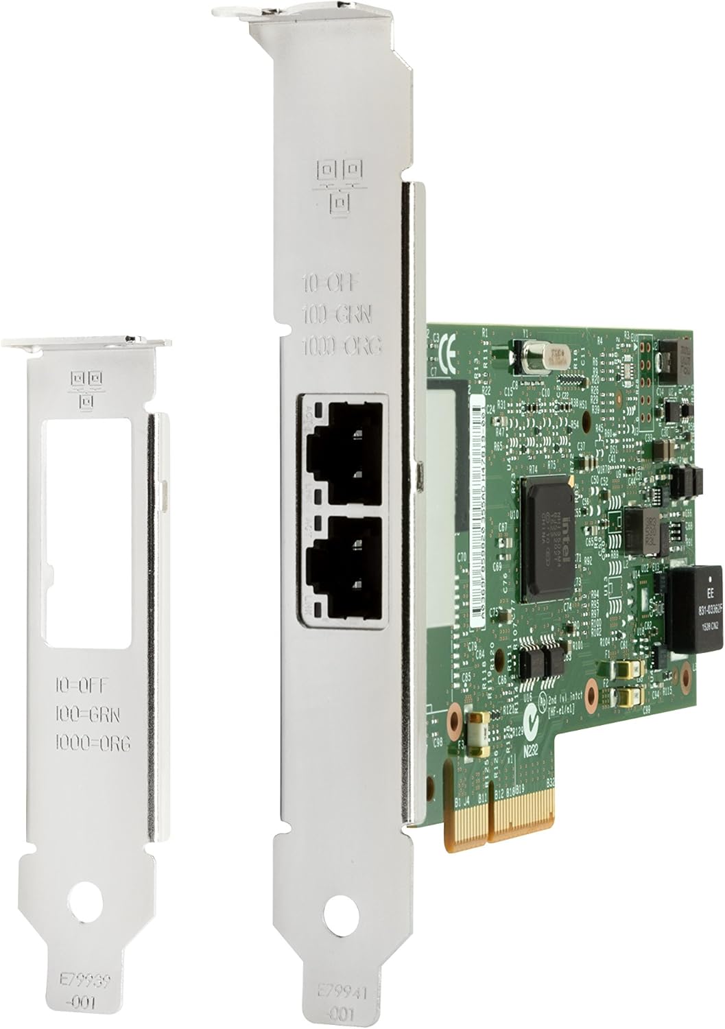 HP Intel Ethernet I350-T2 2-Port 1Gb NIC V4A91AA, Silver - Image 3