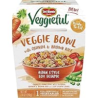 Del Monte Veggieful Veggie Bowl, Style Soy Sesame with Quinoa & Brown Rice, (Pack Of 12) Asian 7.4 Ounce (Pack of 12) 88…