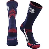 TCK Fresno State Bulldogs Champion Crew Socks (Blue/Cardinal, Large)