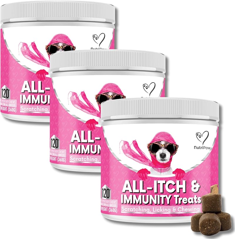 NutriPaw All-Itch Immunity Treats for Dogs Trio Pack