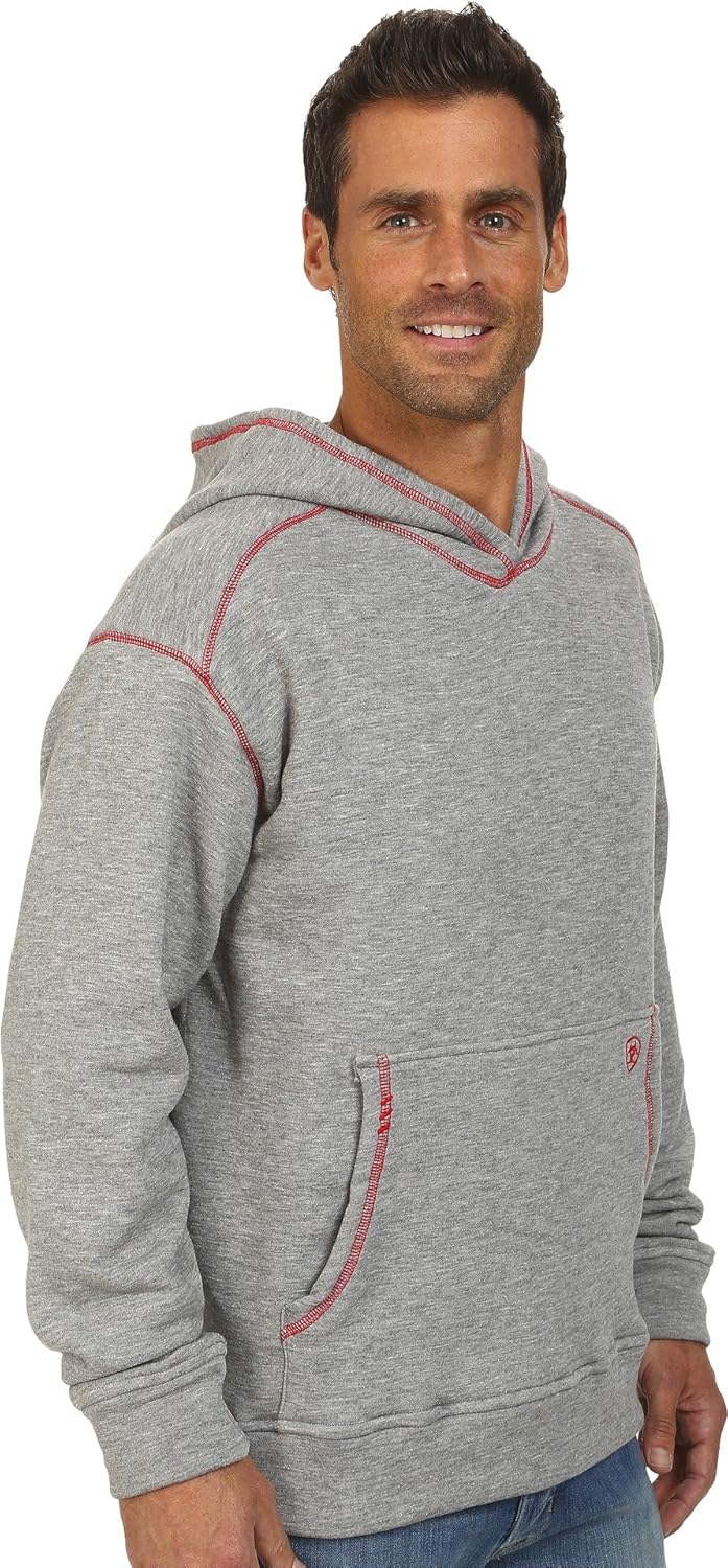 Ariat Men's Flame Resistant Polartec HoodieShirt: Clothing