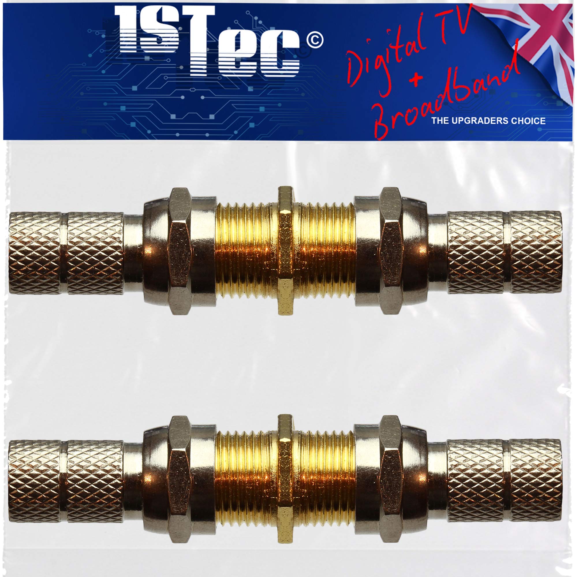 1STec Digital TV Couplers (Twin Cable Kit, 4mm)