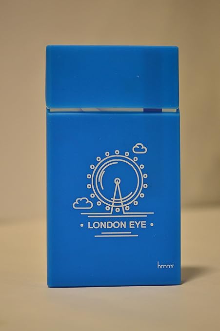 AshPro Silicone Case for (Slim Cigarettes Pack) -Londan Eye Blue