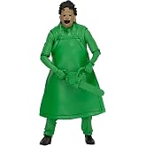 NECA Texas Chainsaw Massacre 7" Scale Leatherface Action Figure | The Texas Chainsaw Massacre 7 Inch Action Figure Classic Video Game Series - 8-Bit Leatherface (Green)