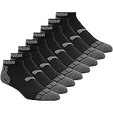 PUMA mens Quarter Crew Socks (8-Pack)
