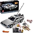 LEGO Icons Back to The Future Time Machine 10300, Model Car Building Kit Based on The Delorean from The Iconic Movie, Perfect